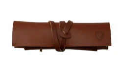 Helle Sharpening Stone S 300301 Piedra De Afilar Grano 300/500, Funda De Cuero