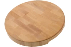 Il Cucinino Tabla De Cortar Redonda De Madera De Haya De Grano Fino, 35 Cm