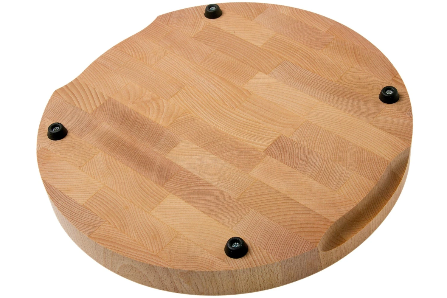 Il Cucinino Tabla De Cortar Redonda De Madera De Haya De Grano Fino, 35 Cm 2 Il Cucinino Tabla De Cortar Redonda De Madera De Haya De Grano Fino, 35 Cm - Imagen 2