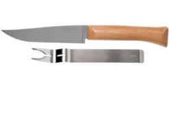 Opinel Cheese Set, Cuchillo De Queso Y Tenedor Acero Inoxidable, 1834