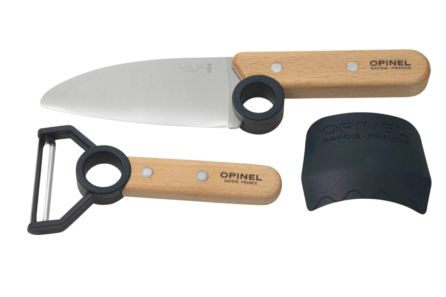 Opinel Le Petit Chef 002605 Juego De Cuchillos De Cocina, Azul 1 Opinel Le Petit Chef 002605 Juego De Cuchillos De Cocina, Azul