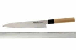 Tojiro Shippu De 63 Capas Damasco, Cuchillo De Chef 24 Cm -Yaxell Tienda TJFD595 24 06 tojiro shippu koksmes 24cm tjfd595 24 d5