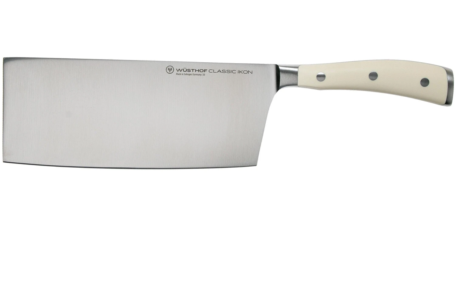 Wüsthof Classic Ikon Cuchillo Cocinero Chino Blanco, 18 Cm, 4673-0-18 1 Wüsthof Classic Ikon Cuchillo Cocinero Chino Blanco, 18 Cm, 4673-0-18