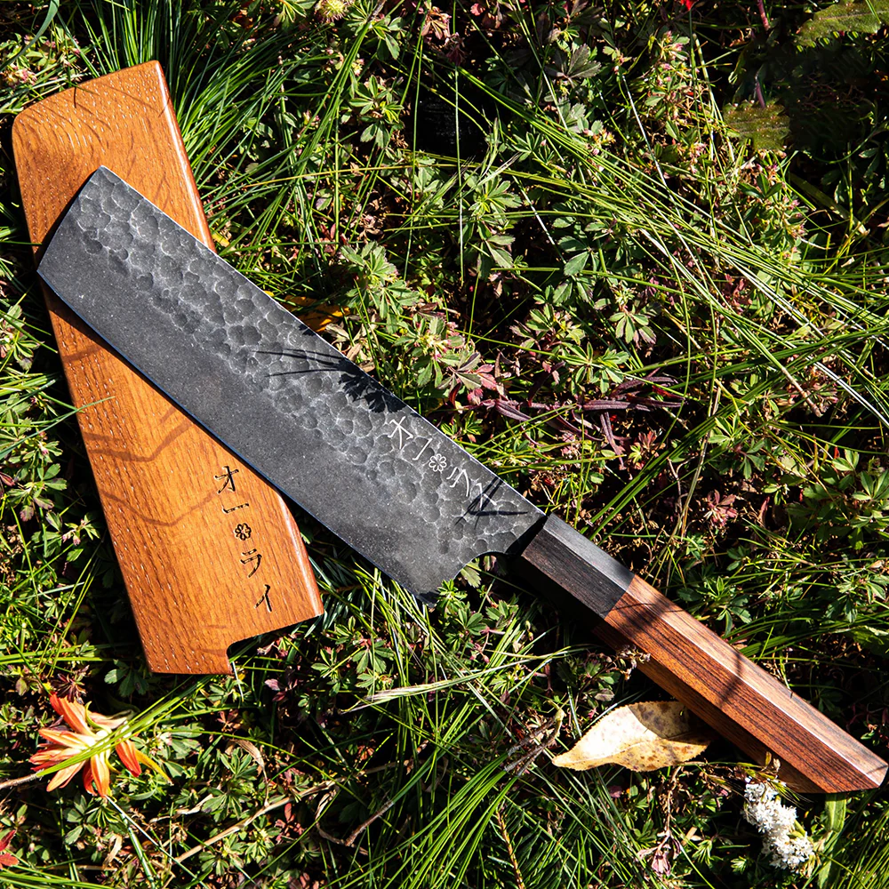 Yaxell Tienda -Yaxell Tienda CUCHILLO NAKIRI ACERO AL CARBONO MARTILLADO